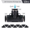3/8" 9/12mm Misting Cooling System 360° Free-Bend Nozzle Atomizer Sprayer PE Hose 80 Mesh Filter Garden Irrigation Watering Kit