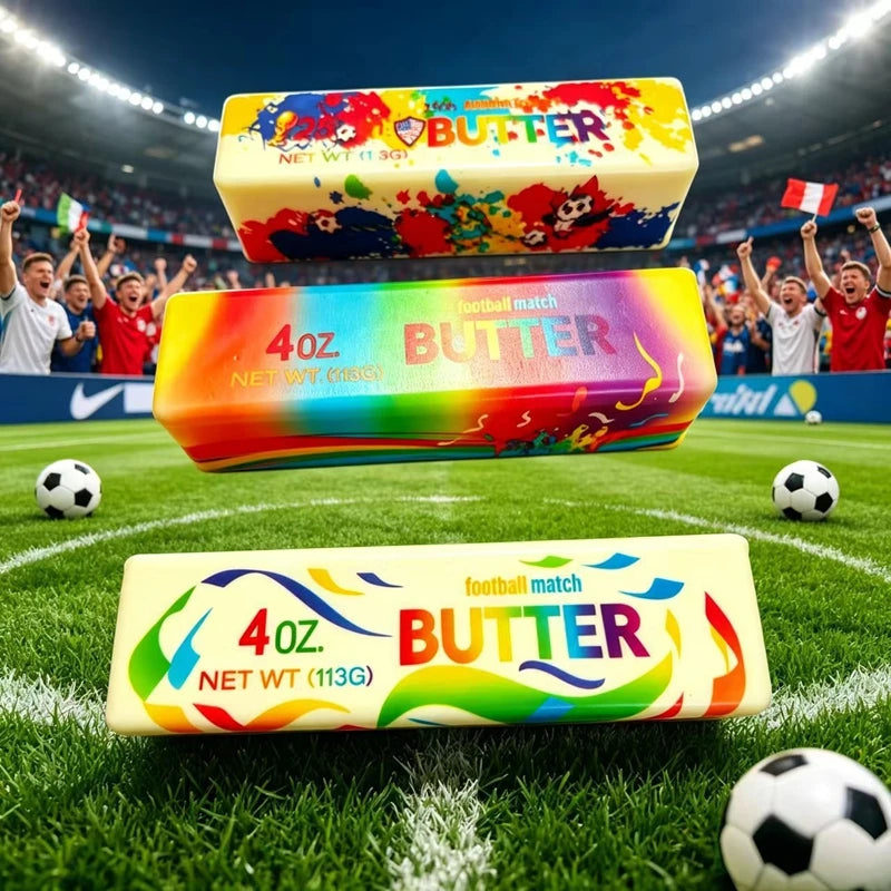 Colorful Butter Squishy Simulation Cheese Fidget Toy Slow Rebound Stress-Relieving Balls Desk Ornaments Birthday Christmas Gift