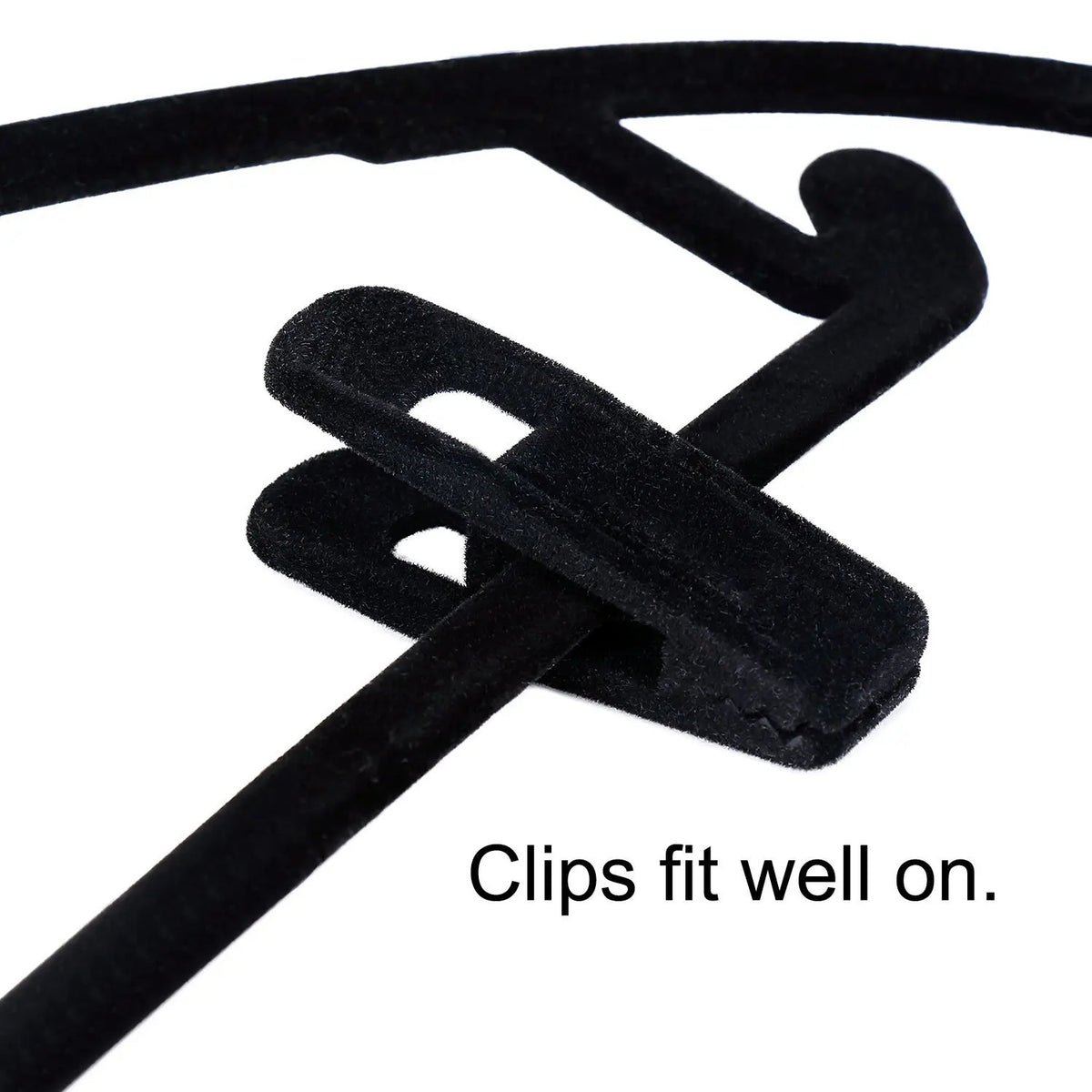 Velvet Hanger Clips, Strong Non-Slip Finger Clips for Pants, Skirts, Ties & Accessories - Perfect for Slim Velvet Hangers