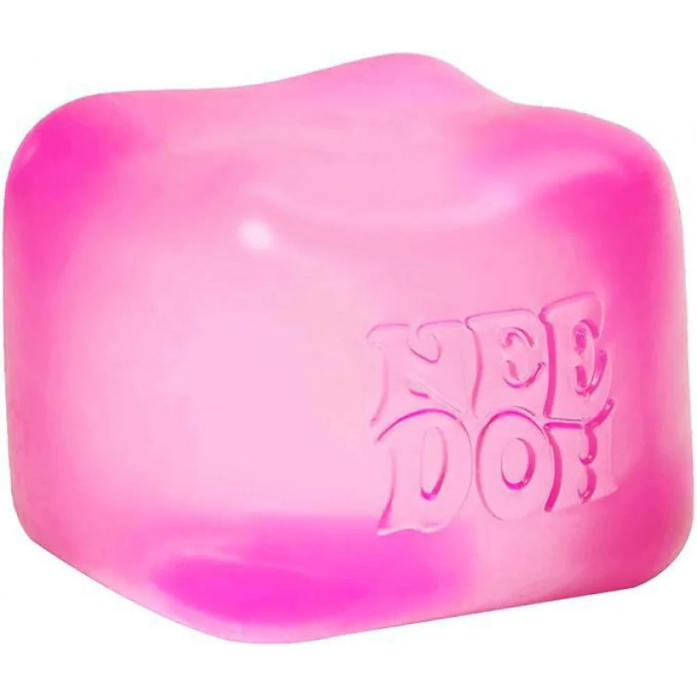 Needoh Teenie Nice Ice Cube Fidget Toys Mini4 Pack Set Slow Rebound Squishy Toys Stress Reliever Fidget for Party Favors Gifts