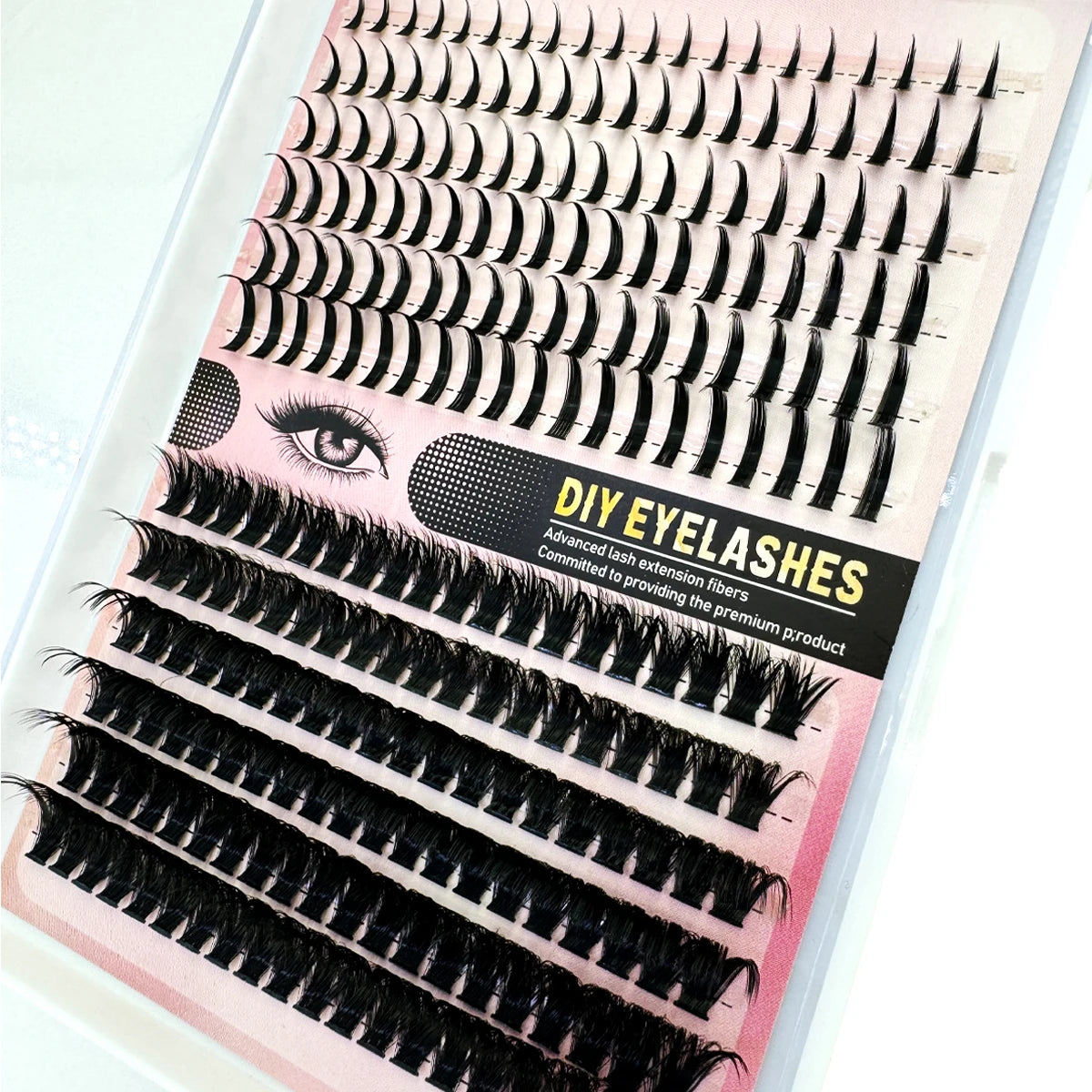 Eyelash Clusters 80D/100D+Fairy Hair Lashes DIY Spiky Lash Extension Mega Cluster Eyelash Extensions Mink Strips Lashes Thick