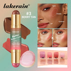2 IN 1 Multiuse Stick Double Headed Bronzer Blush For Cheeks Eyes Lips Long Lasting Matte Glow Makeup Contouring Stick Makeup