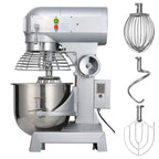 SucceBuy Electric Dough Machine 10/15/20/30L Stainless Steel Commercial Cream Egg Whisk Mixer Processor Food Stand Blender