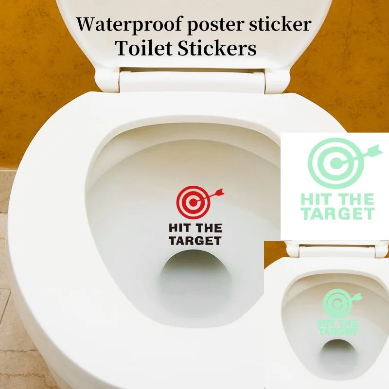 Luminous Toilet Stickers Waterproof  Bathroom Sign Paster Glow In The Dark Self-adhesive Decals For Home Decoration Supplies