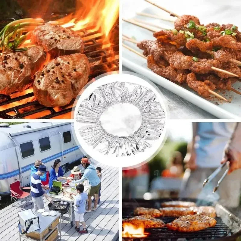 Aluminum Foil Insulation Covers Disposable Food Cover Foil Film Fresh-keep Saran Warp Fruit Storage Cover Kitchen Insulation Lid