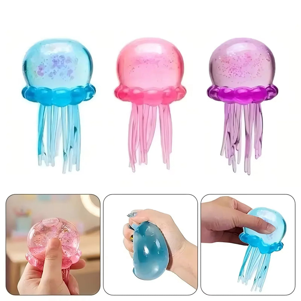Trending NeeDoh Jellyfish Cube Squish Toy Soft Water Jelly Squeeze Sensory Stress Relief Fidget Toy