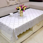 Modern Fresh Rural Style Deskecloth PVC Material Waterproof Oil Resistant Table Mat Printed Checkered Coffee Table Tablecloth