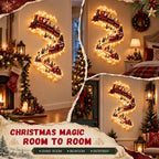 Christmas Magic Trail Wall Light Led Diy Glowing Christmas Scene Santa Sleigh Reindeer Hanging Decoration For Xmas Home Decor