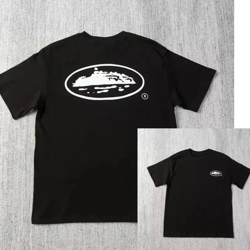 Small Sailboat Art Printed Casual T-shirt Men's and Women's Luxury Brand Top