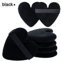 7Pcs Dual-use Makeup Powder Puff Super Soft Velvet Cosmetic Sponges Heart Shape Puffs For Contouring, Eye Corners Air Cushion