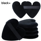 7Pcs Dual-use Makeup Powder Puff Super Soft Velvet Cosmetic Sponges Heart Shape Puffs For Contouring, Eye Corners Air Cushion