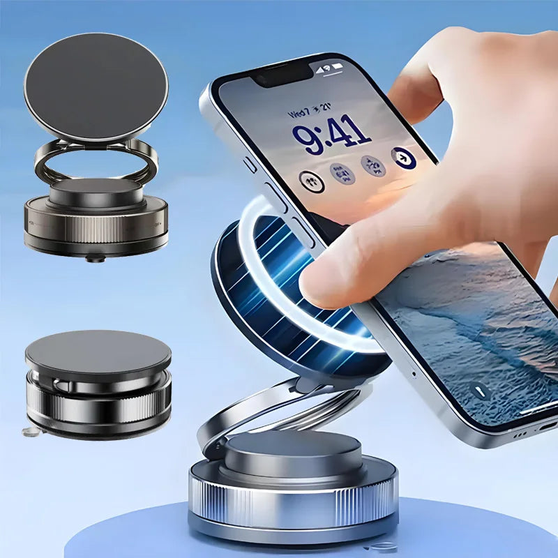 Strong Magnet Magnetic Phone Holder 360° Rotation Foldable Retractable Suction Cup Car Phone Mount For Car/Home/Office