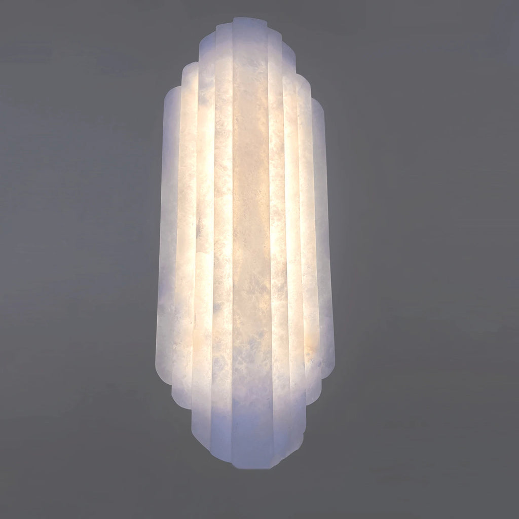 Natural Marble Wall Lamp for Villa Living Room Bedroom Bedside Corridor Stair Spanish Alabaster Decor Lighting Designer Light