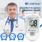 LinkSun G-425-1 Blood Glucose Meter 50/100 pcs Test Strips and Lancets Diabetes Medical  Glucosemeter Testing Blood Sugar Tester