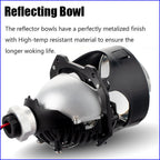 90W 2 PCS 3.0 Inch Blue Bi LED Projector Lens Universal Headlight Retrofit For H1 H4 H7 H11 Auto Light Headlamp Car Accessory
