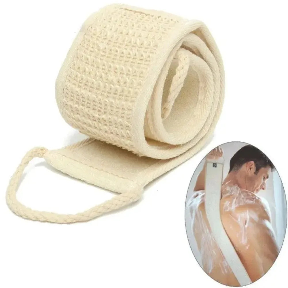 Long Strap Exfoliating Bath Sponge Soft Body Scrubber Washcloth Dead Skin Removal Tool For Shower Spa Daily Skin Care