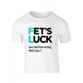 Men's t-shirts 2025 Luxury Summer 100% cotton Fet S Luck Printing Short sleeve tee Basic tee Oversized casual crewneck  Y2k tops
