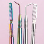 Professional Lash & Brow Tool - Precision Lift, Tint & Define with Stainless Steel Separator Eyelash care Comb Beauty Tools