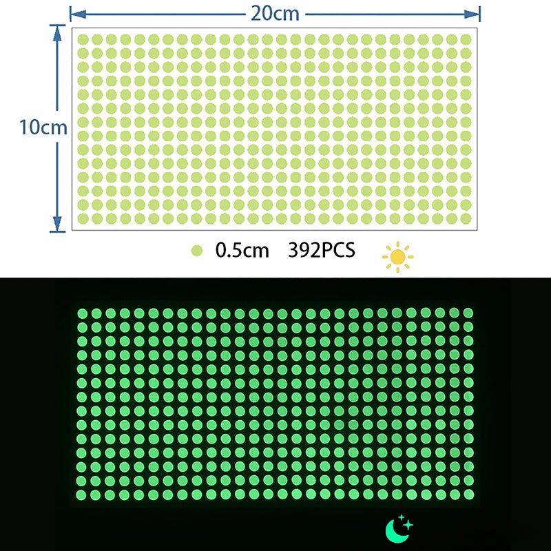 Luminous Dots Wall Stickers Fluorescent Home Children's Room Wall DIY Self-adhesive Decorative Glow In The Dark Stickers