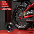 Big Red Flashing Wheel Children's Folding Bicycle Toy Car Stroller 2-8 Years Old Baby Pedal Bike Backrest Style Fun Activity Toy