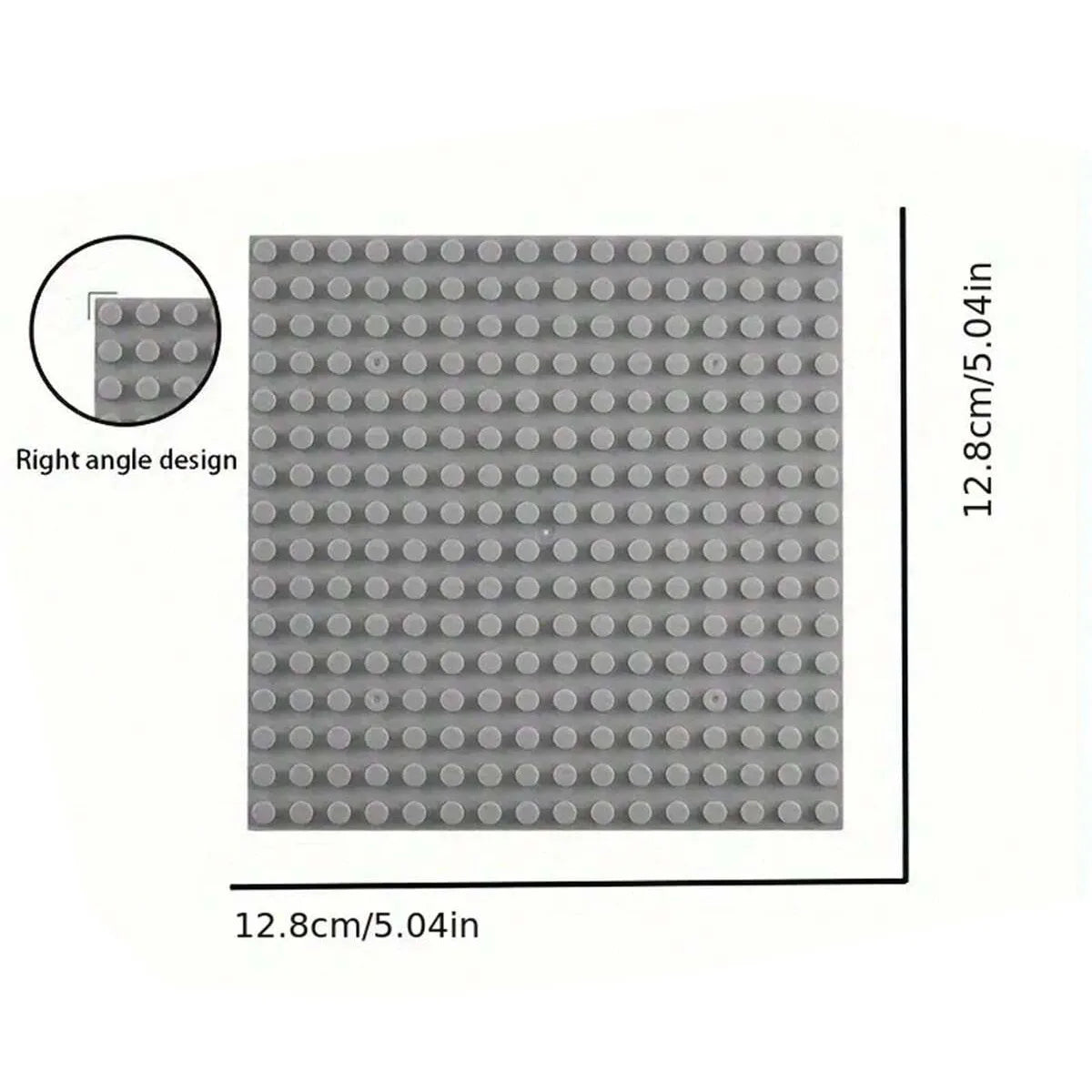 DIY 16×16-hole Single-sided Small-grained MOC Assembly Kit Basic Components for Universal Building Block Base Plates and Toys