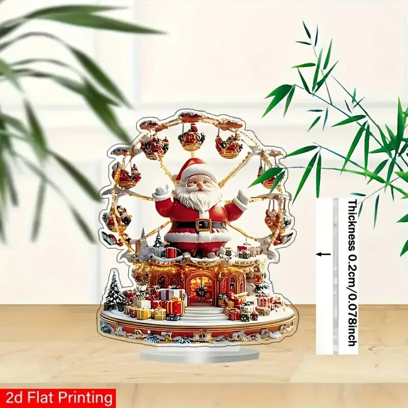 1PCS Bohemian Style Santa Claus Desktop Decora Statue Holiday Home Decora Home Decora Living Room Decora Perfect Holiday Gift