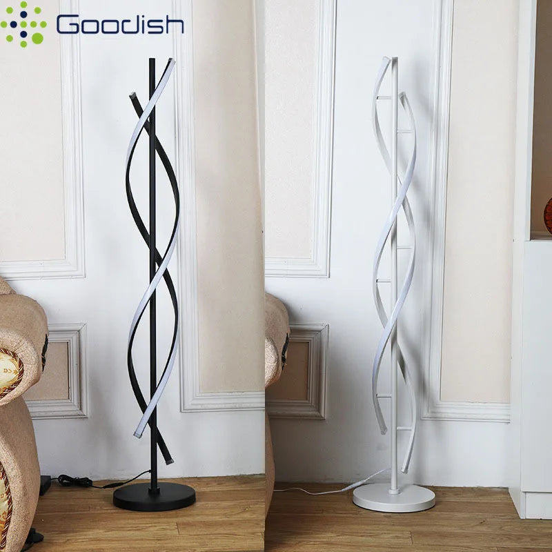Modern Simplicity Luxury Vertical Geometric Line LED Floor Lamps Art Hand Knitted Lights for Bedroom Home Decoration Chandelier