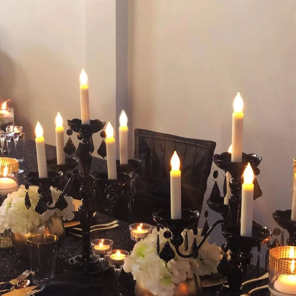 12PCS LED Flameless Electronic Candle Light Battery Operated Candles Taper Tealight LED Night Light For Christmas Wedding Decor