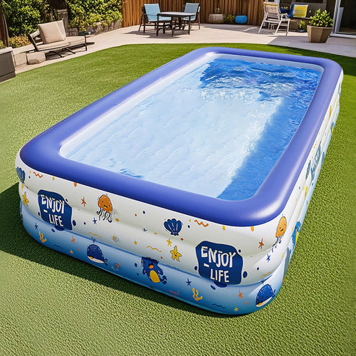 1PC Large Inflatable Swimming Pool, Portable Above Ground Pool, Thickened PVC Outdoor Backyard Summer Water Play Pool