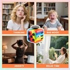 Fidget Cube Antistress Toy 8 Models 3.4cm 40g Hand Spinner Decompression Tool for Autism ADHD Anxiety Stress Relief Kids Adults