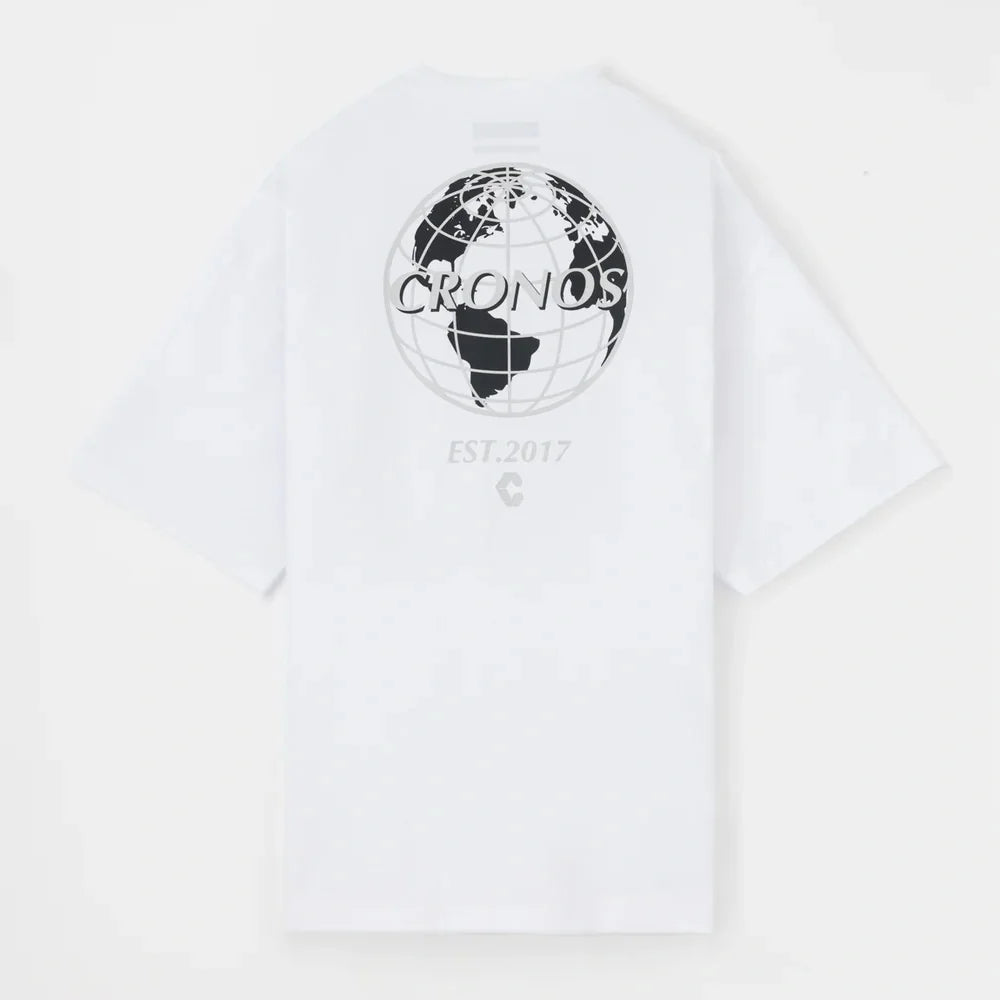 CRONOS 2025 Summer Japanese-style Printed Logo American Retro Men T-shirt Fitness Sports Loose Cotton Short Sleeve Tees Tops