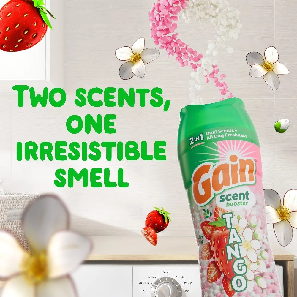 Strawberry shea dual-scent laundry scent booster beads | Boost long-lasting fresh aroma and upgrade daily washing experience for all garments