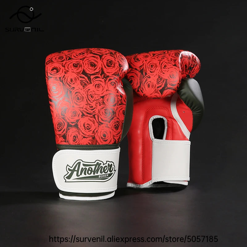 Kick Boxing Gloves 10/12/14oz/16oz PU Leather Professional Muay Thai MMA Kickboxing Glove Silver Sandbag Punch Training Gear