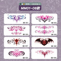 Pink Succubus Totem Tattoo Stickers for Woman Art Temporary Tattoos Set Waterproof Sexy Abdomen Lasting Fake Tattoo Cover Scars