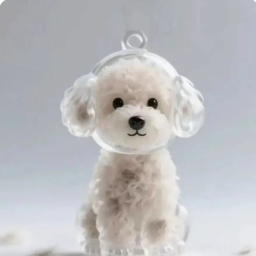 Adorable Pet Fur Storage Ornament Creative Cat Hair Collection Capsule Keychain Unique Keychain Trendy Souvenir for Pet Lover