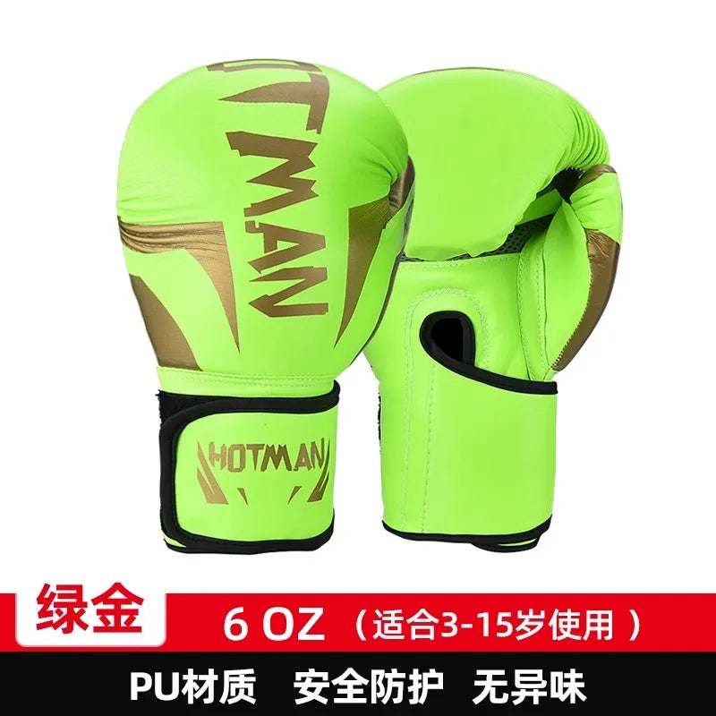 Professional Boxing Gloves for Adults & Kids MMA Sanda Training, Combat-Proven Punching Bag Mitts with Impact Protection for Men