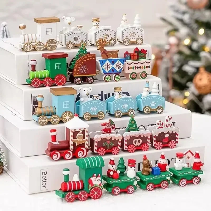 Christmas Train Merry Christmas Decorations For Home Cristmas Ornament Xmas Navidad Noel Gifts Happy New Year 2025 Gifts