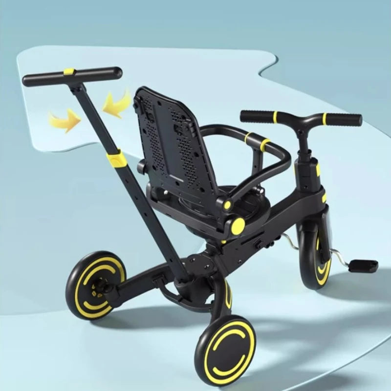 Lightweight three-wheeled baby stroller Two-way seat Multifunctional children's pedal tricycle Lightweight children's bicycle