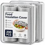 Aluminum Foil Film Food Cover Elastic Disposable Food Grade Covers Fresh-keep Lid Fruit Vegetable Insulation Storage Saran Wrap