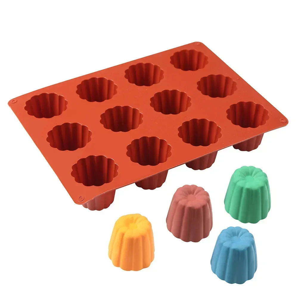 8/12/18 Cups Silicone Mold Cupcake Baking Tray Muffin Cookie DIY Jelly Biscuit Pudding Candy Kitchen Accessories Cake Baking Pan