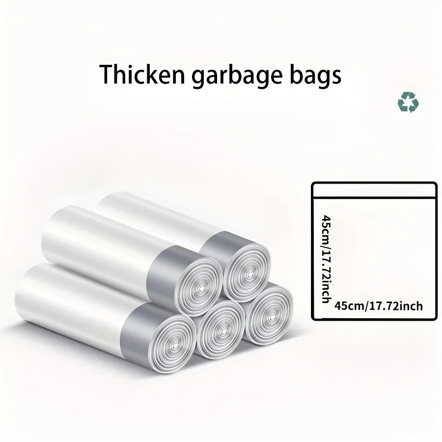 50-pack 4 gallon scented kitchen garbage bags – extra thick and leak-proof – fresh lemon scent – extra thick drawstring gar