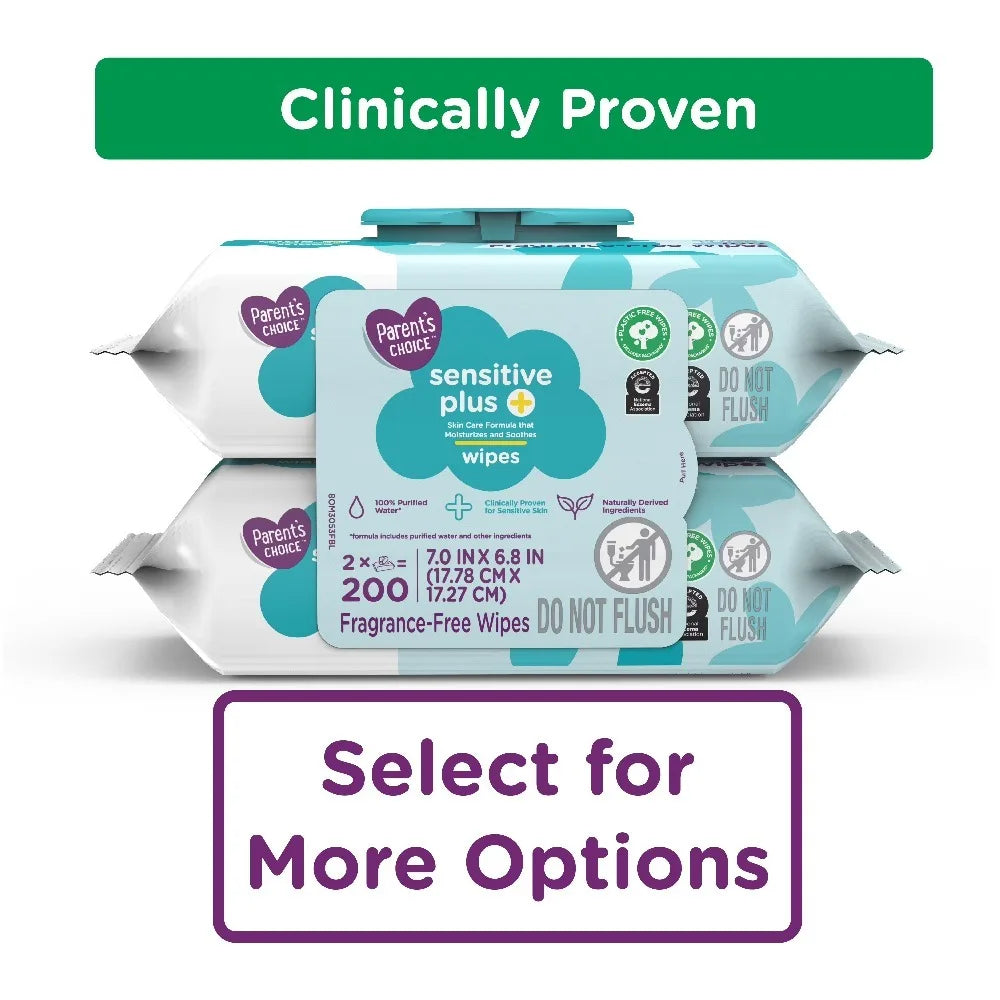 Extra Large Pack of 200 Premium Soft Baby Wipes Gentle for Sensitive Skin Hypoallergenic and Thick for Newborns Infant Care Diaper Changing and Cleaning