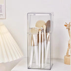 1pc makeup brush storage box, simple and transparent multifunctional makeup brush storage rack, simple, durable and practical
