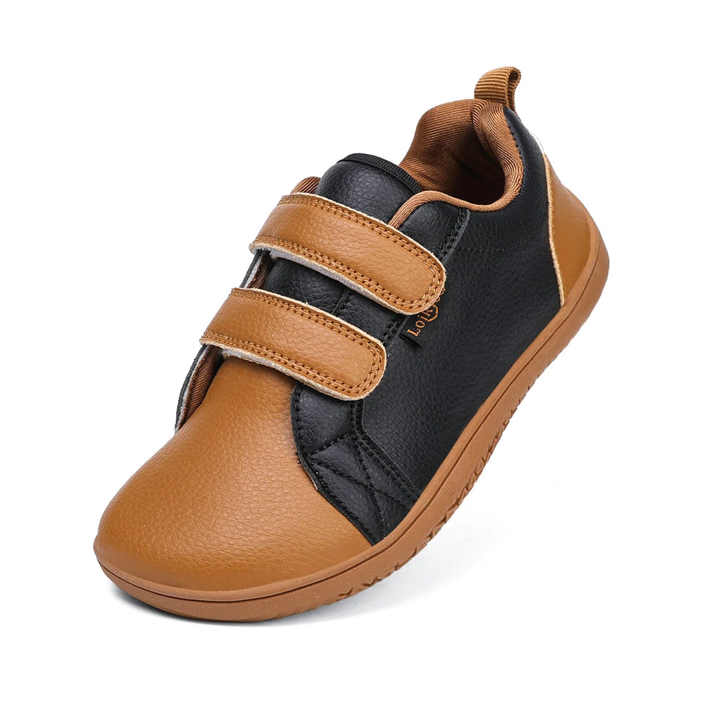 Boys Girls Casual Shoes Kids Wide Toe Barefoot Sneakers Youth Lightweight  Artificial Leather Walking Flats Skate Non Slip