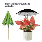 Round Garden Plant Umbrellas Adjustable Height Waterproof For Outdoor Courtyards Backyard Parasol Plant Sun Protecting