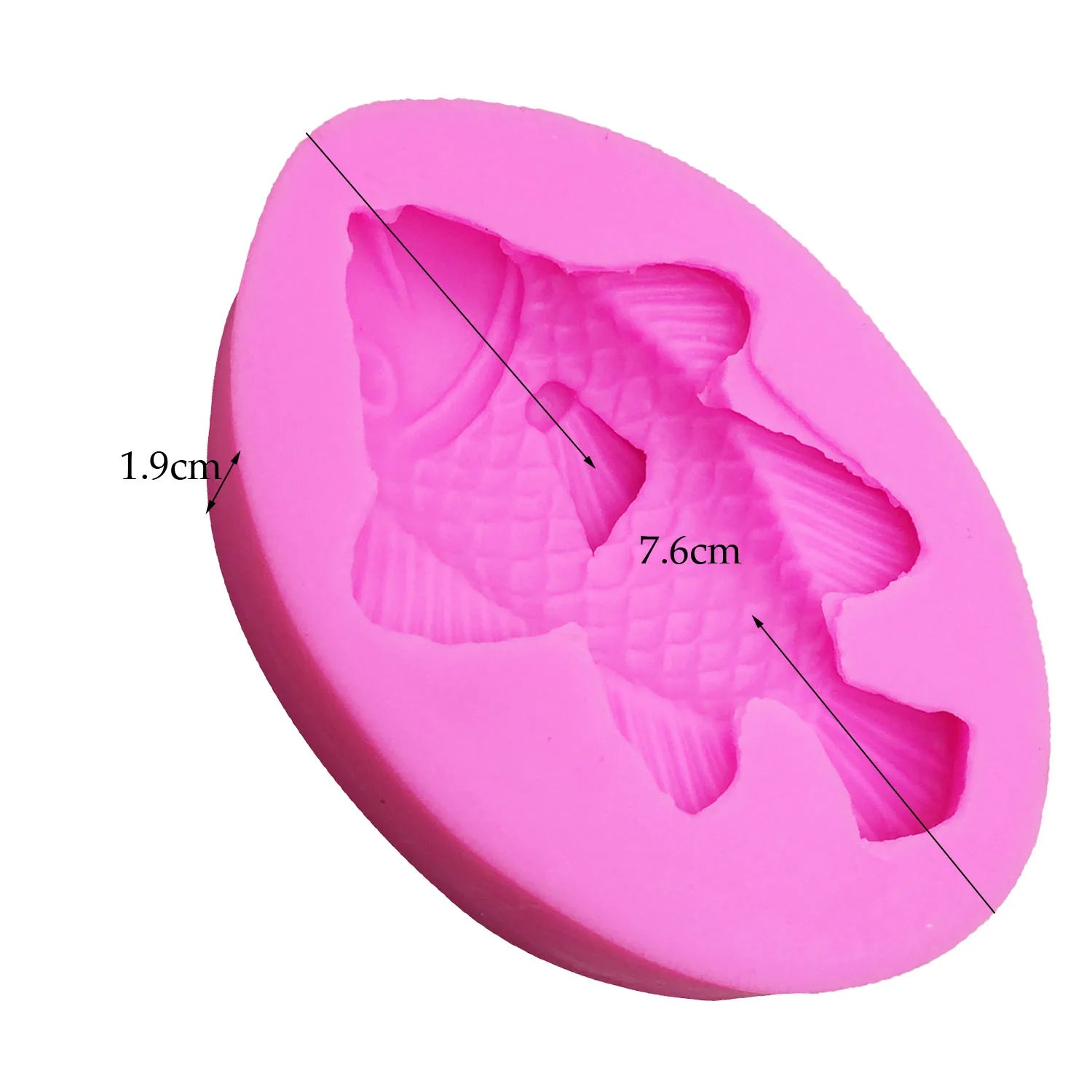 M0535 Fish Silicone Mold Chocolate Cake Pudding Jelly Silicone Moldes DIY Fondant Cake Decorating Tools