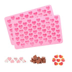 Heart Silicone Molds Non-Stick Food Grade Silicone Baking Mold Reusable Candy Mold Used for Jelly Chocolate Making Supplies