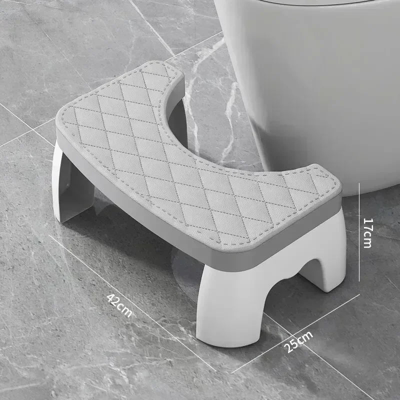 Waterproof Toilet Squat Stool Portable Bathroom Foot Stool for Adults Kids Pregnant Women Elderly Squatty Potty Aid