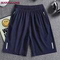 Quick Dry Shorts Men Summer Thin Short Pants Running Sports Bottom Gym Fitness Beach Zipper Pocket Loose Short Sweatpants Men