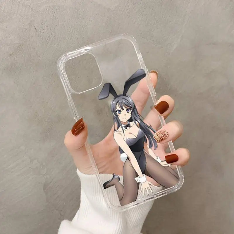 Anime Mai Sakurajima Phone Case for iPhone 11 12 13 mini pro XS MAX 8 7 6 6S Plus X 5S SE 2020 XR case